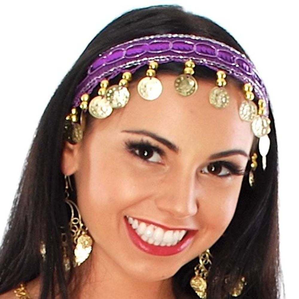 Ethnic Fashion India - ที่คาดผมพลาสติกแฟชั่นหลากสีสัน ที่คาดผมสไตล์ชาติพันธุ์ สำหรับการเต้นรำแบบอินเดีย
